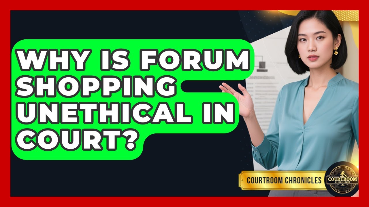 Why Is Forum Shopping Unethical In Court? - Courtroom Chronicles