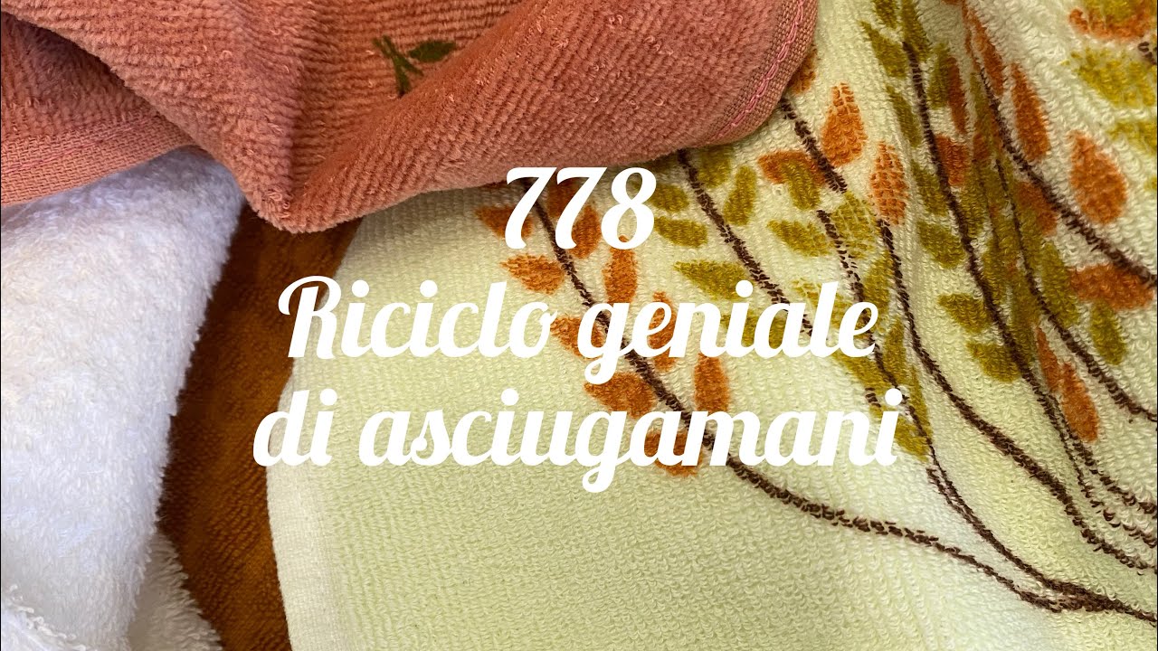 Riciclo geniale di asciugamani