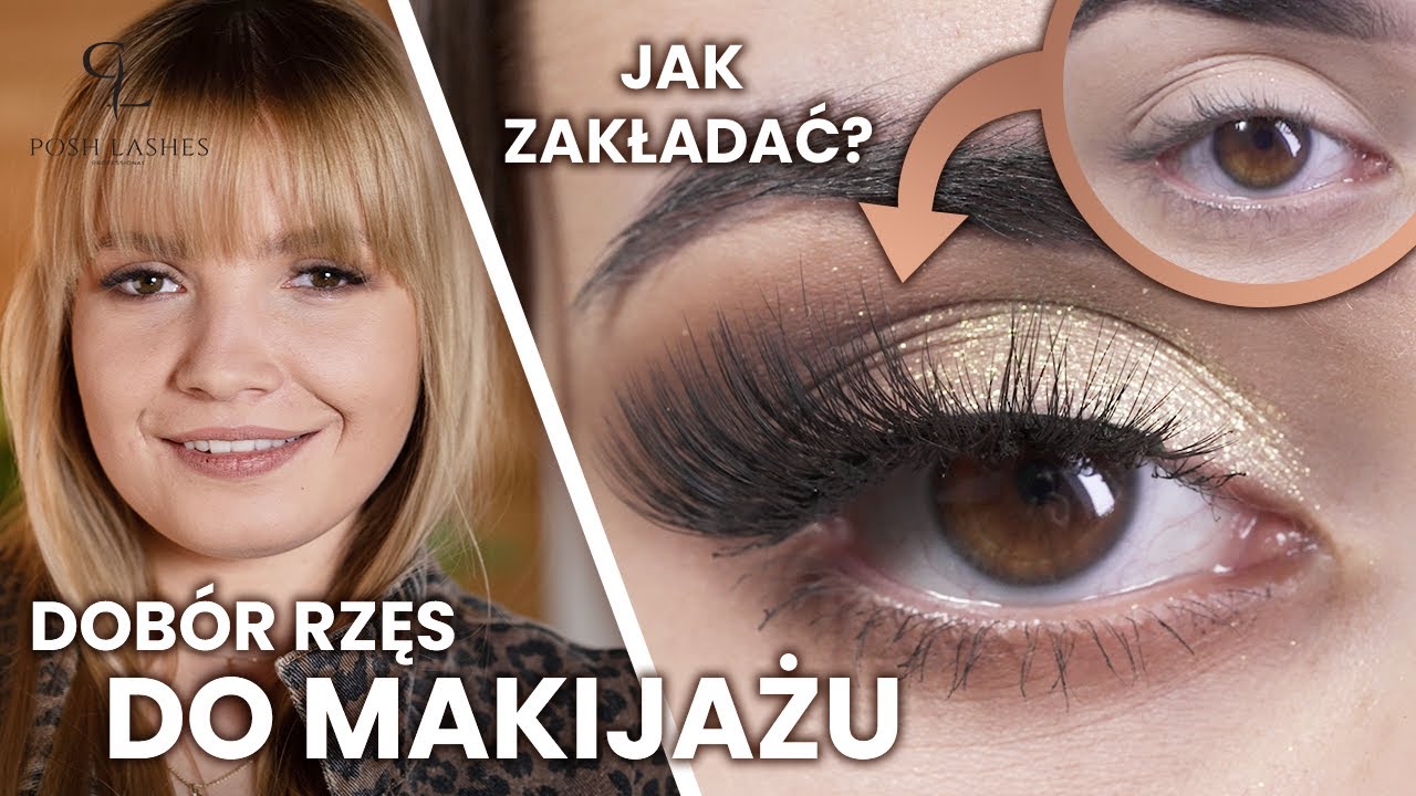 Jakie sztuczne rzęsy wybrać do makijażu oka? Aplikacja rzęs na pasku krok po kroku | Posh Lashes