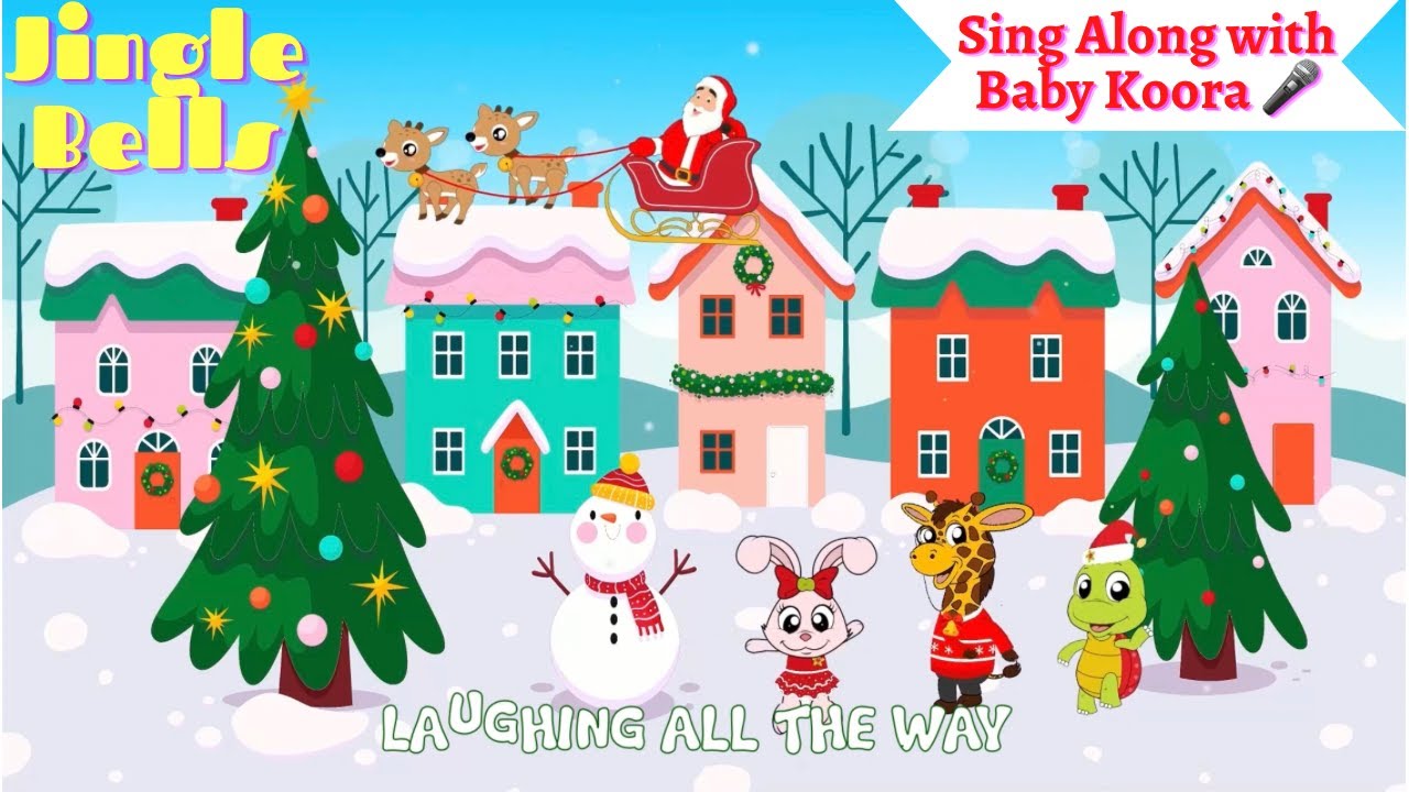 Jingle Bells with Lyrics | Kids Christmas Songs | Nursery Rhymes Videos and Cartoons by Baby Koora