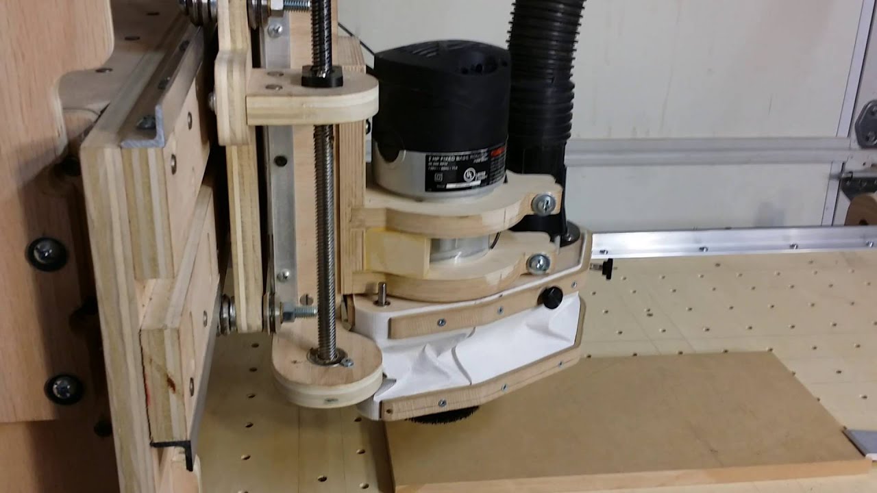 CNC Router Auto Z,  Dust Collection, and work holding