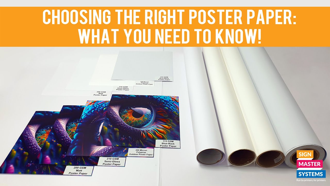 Choosing the right Poster Paper: What you need to know!