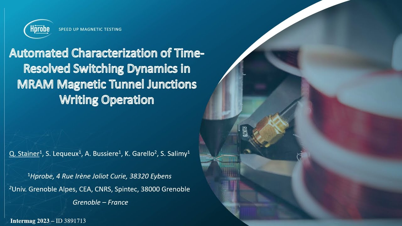 Intermag 2023 - time resolved switching dynamics in MRAM