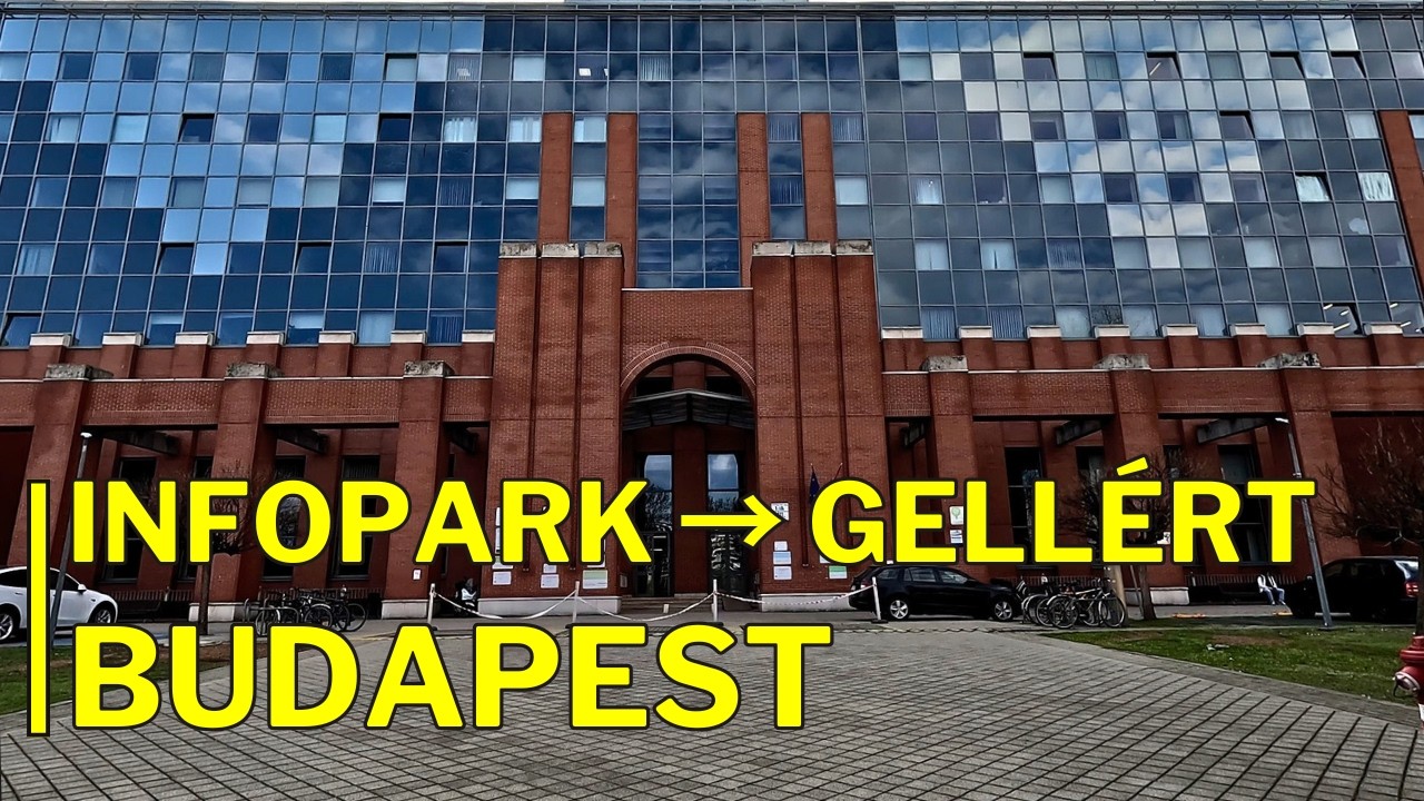 Walking from Infopark to Gellért Square | Kolodko, Riverside & University Buildings