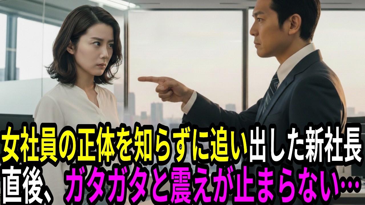 「中卒はクビだ！」女性の正体を知らない新社長が解雇した結果→職場から消えたのは社長の方だった…【スカッとする話】