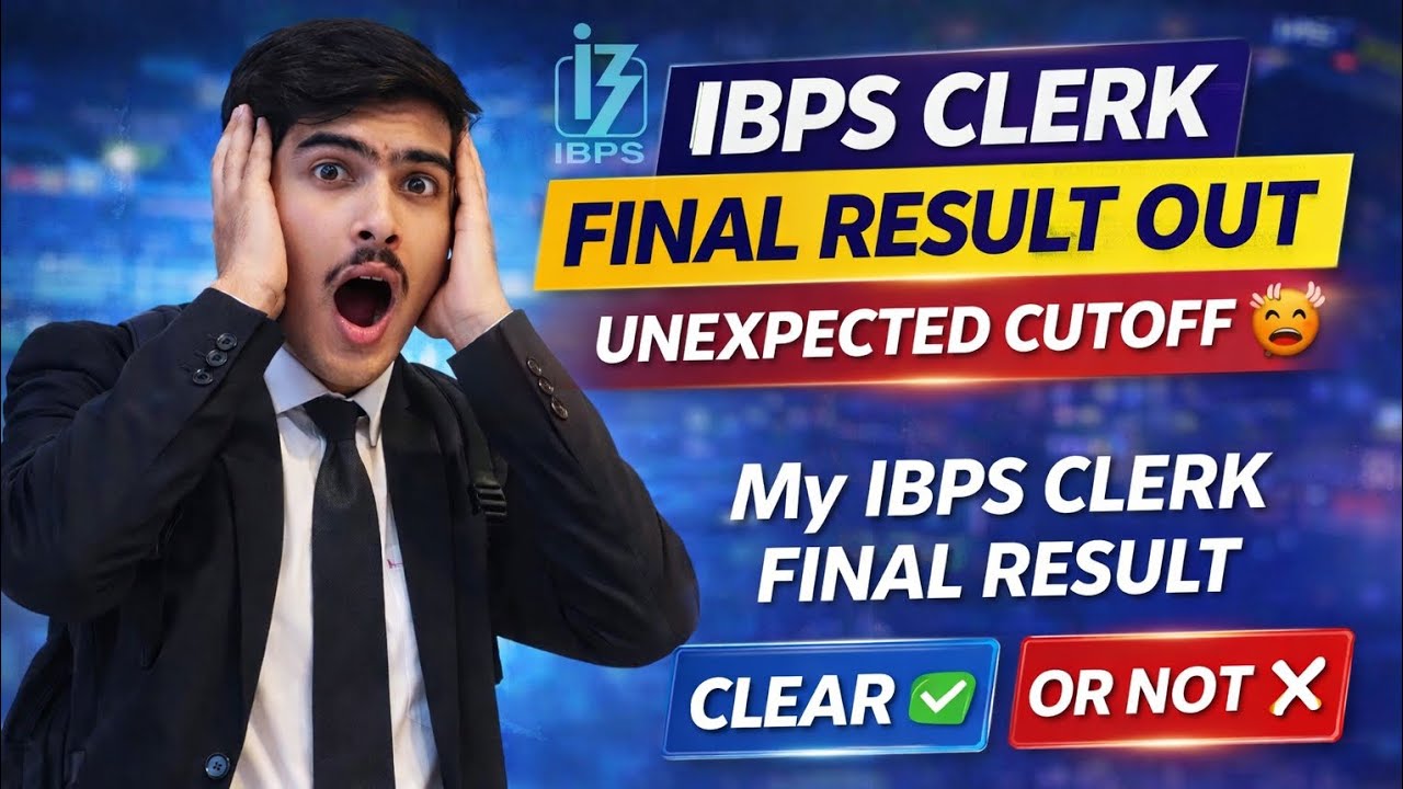 MY IBPS CLERK FINAL RESULT CLEARED  ✅ OR NOT ❌ || IBPS CLERK FINAL CUTOFF