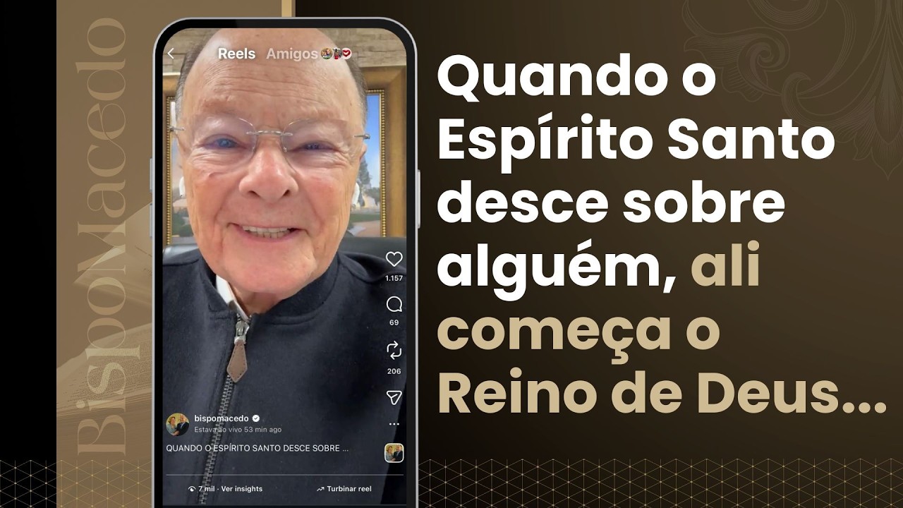 Quando o Espírito Santo desce sobre alguém, ali começa o Reino de Deus... - Meditação Matinal 19/03