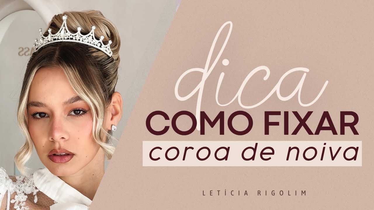 COMO FIXAR COROA DE NOIVA