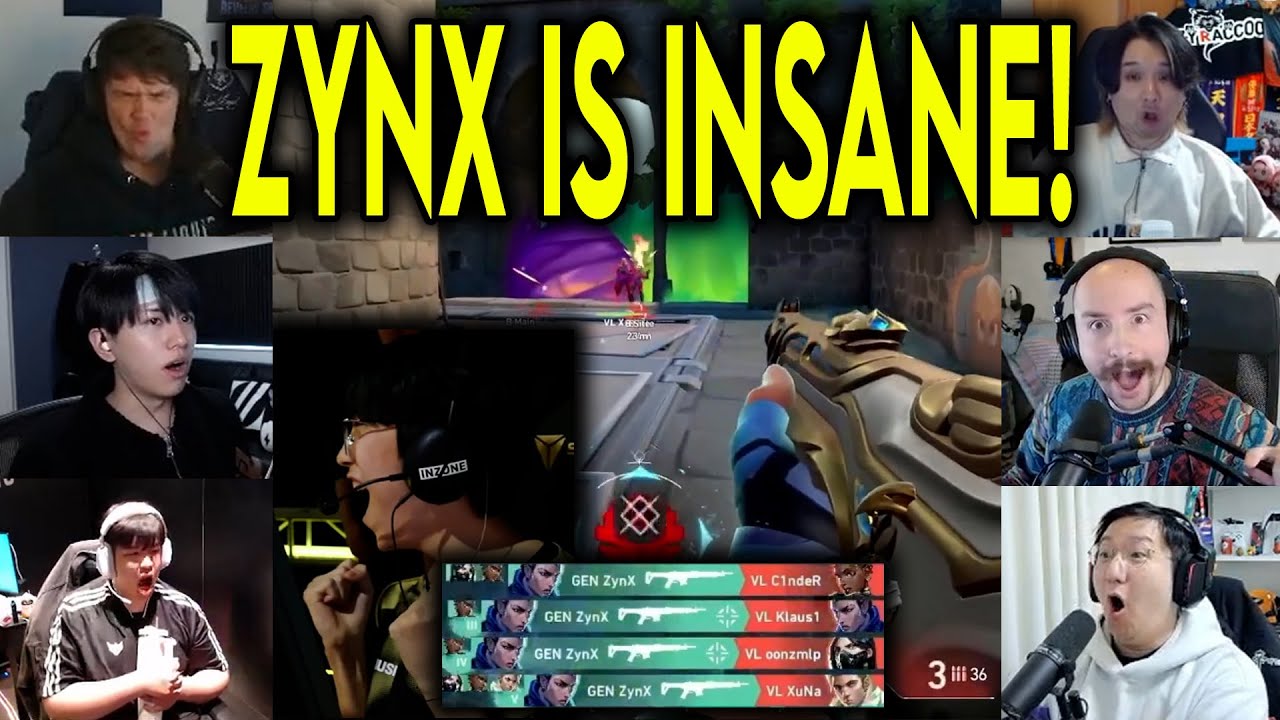 Valorant Streamers Reacts To GENG ZynX HITTING A CRAZY ACE Against Varrel In VCT