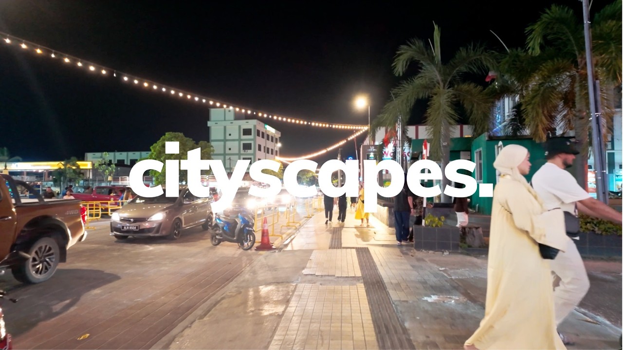 Langkawi Malaysia Nightlife | Pantai Cenang Beach Street Performers & Fire Show Cityscape & Lofi