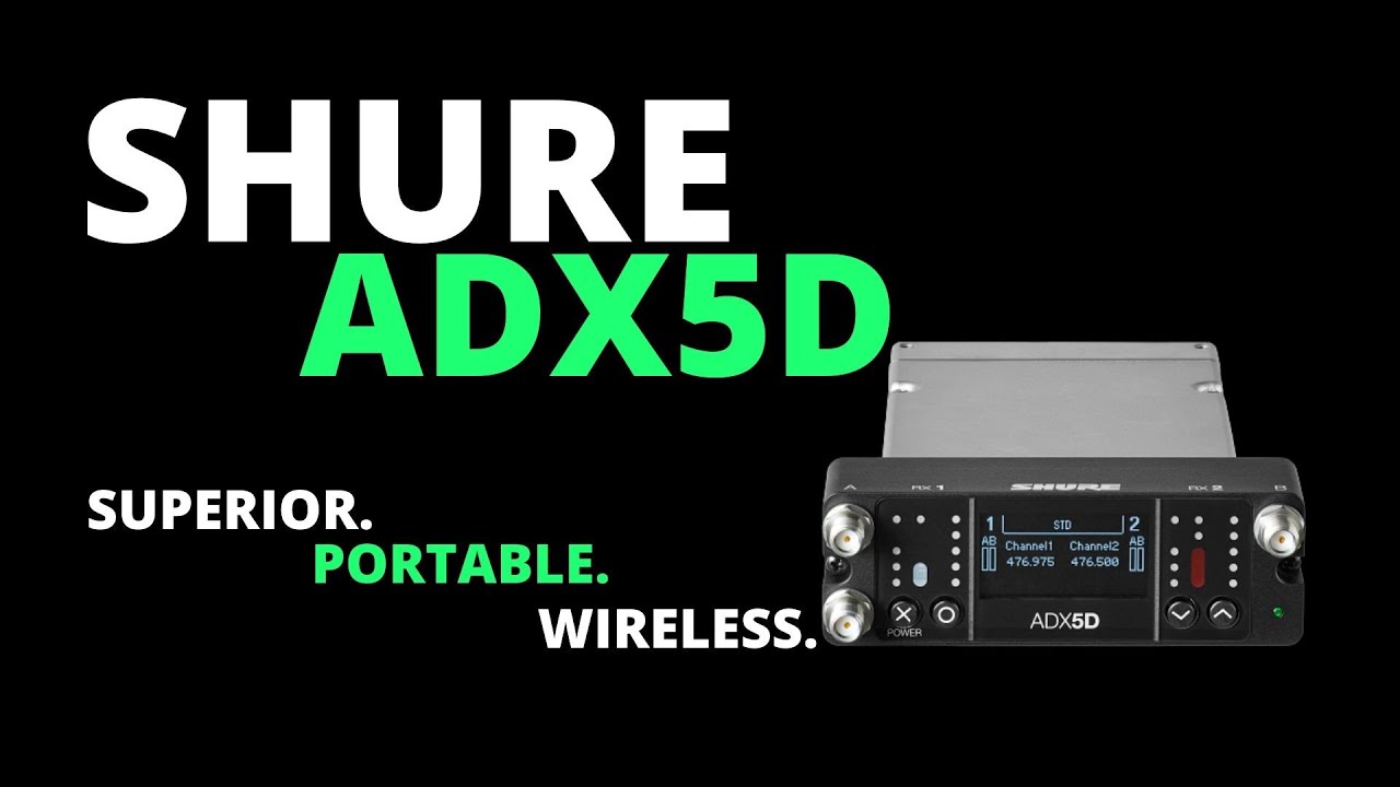 Shure Axient ADX5D Dual Slot-In Portable Receiver