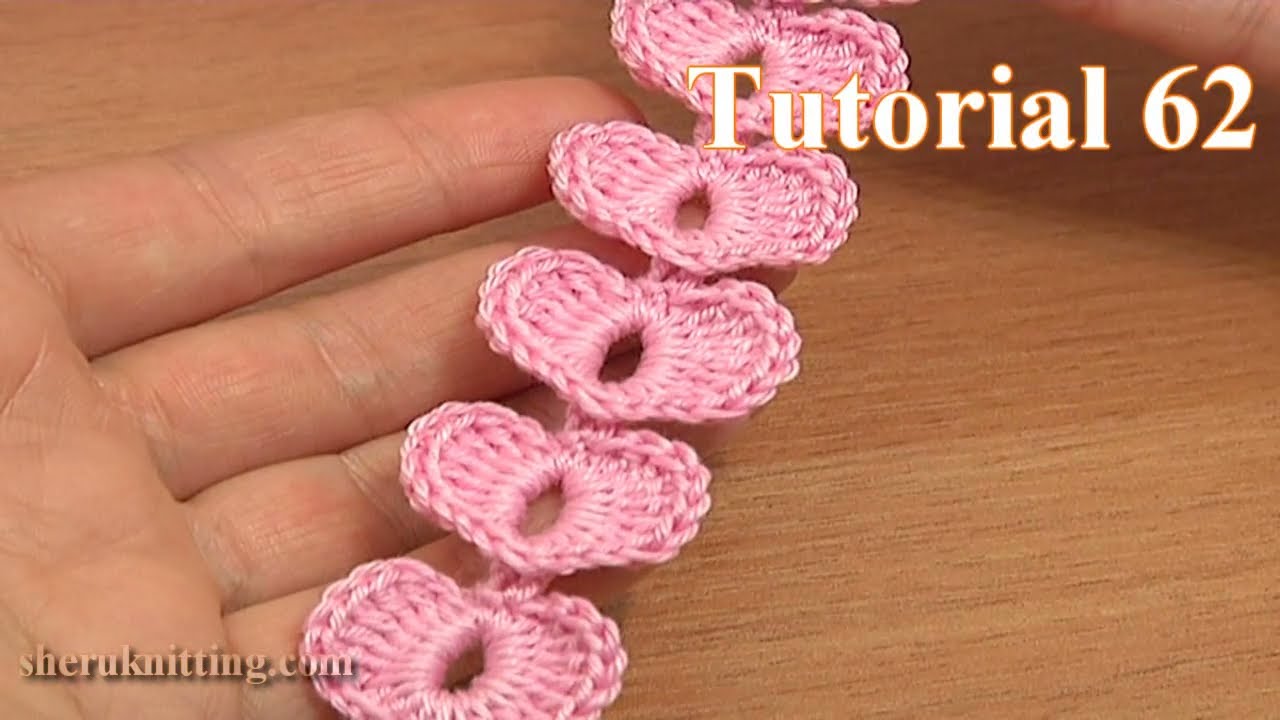 Crochet Cord Heart Elements