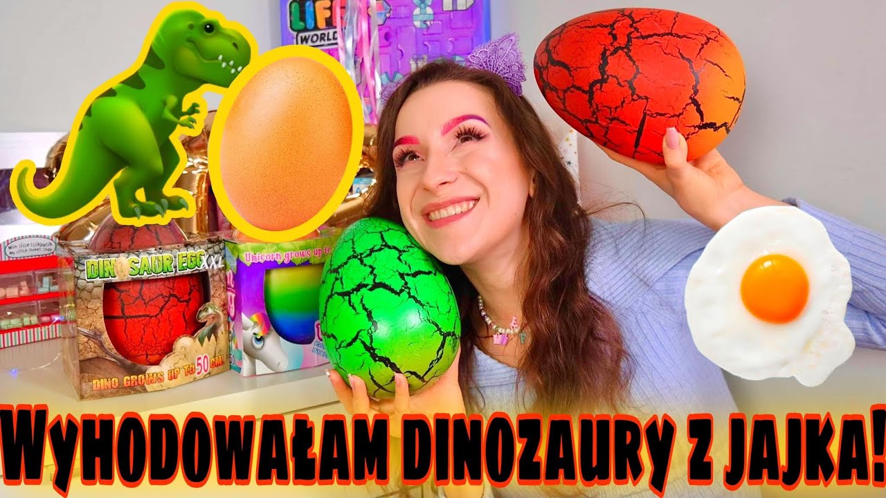 WYHODOWAŁAM DINOZAURY Z JAJEK!😱JA vs @xKitek 🦖🦕🥚