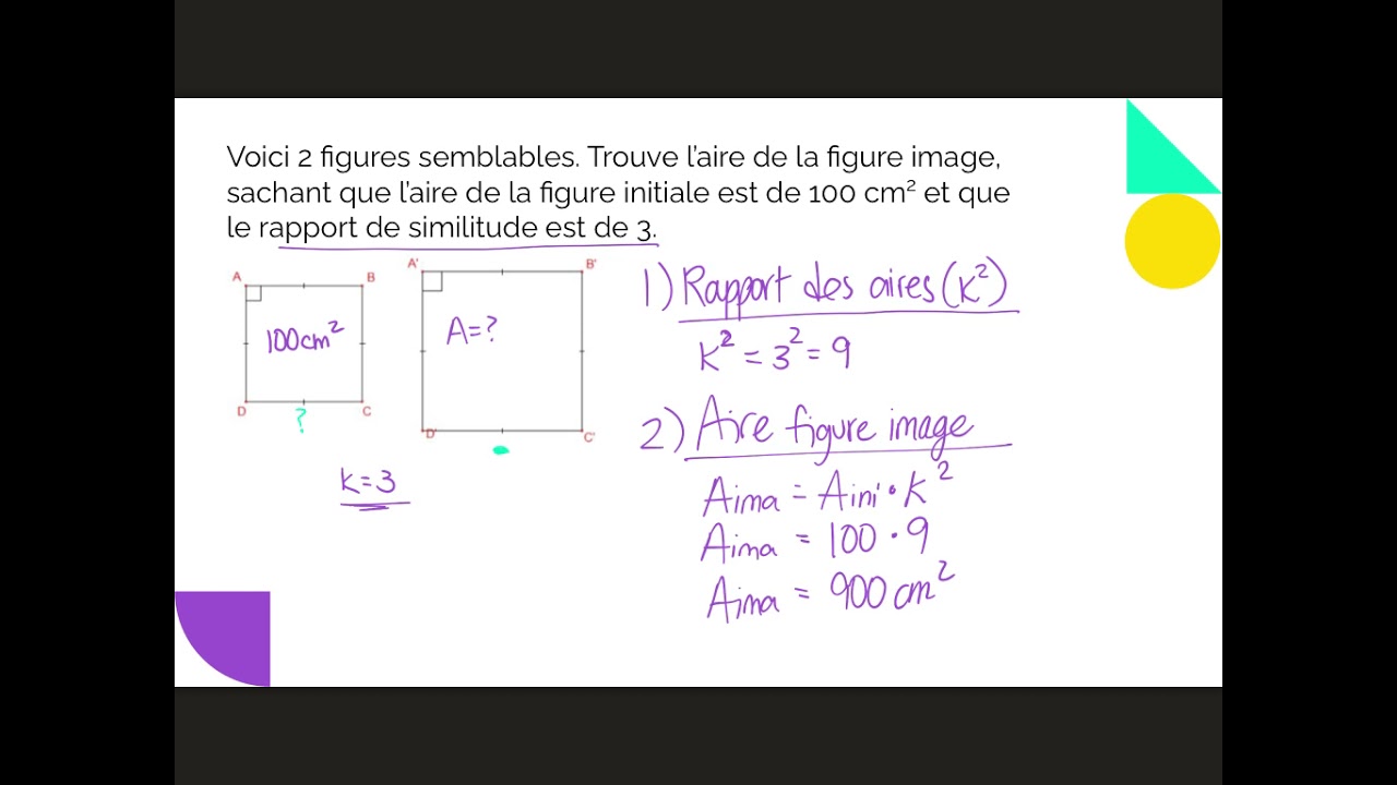 Rapport des aires