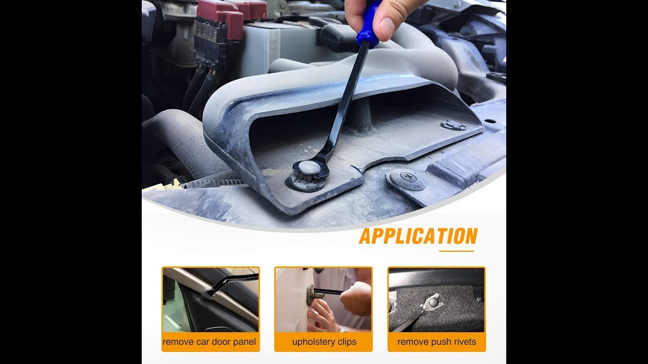 GOOACC 5PCS  Trim Removal Tool Kit No-Scratch Pry Tool Kit for Car Audio Dashboard Dismantle -5PCS