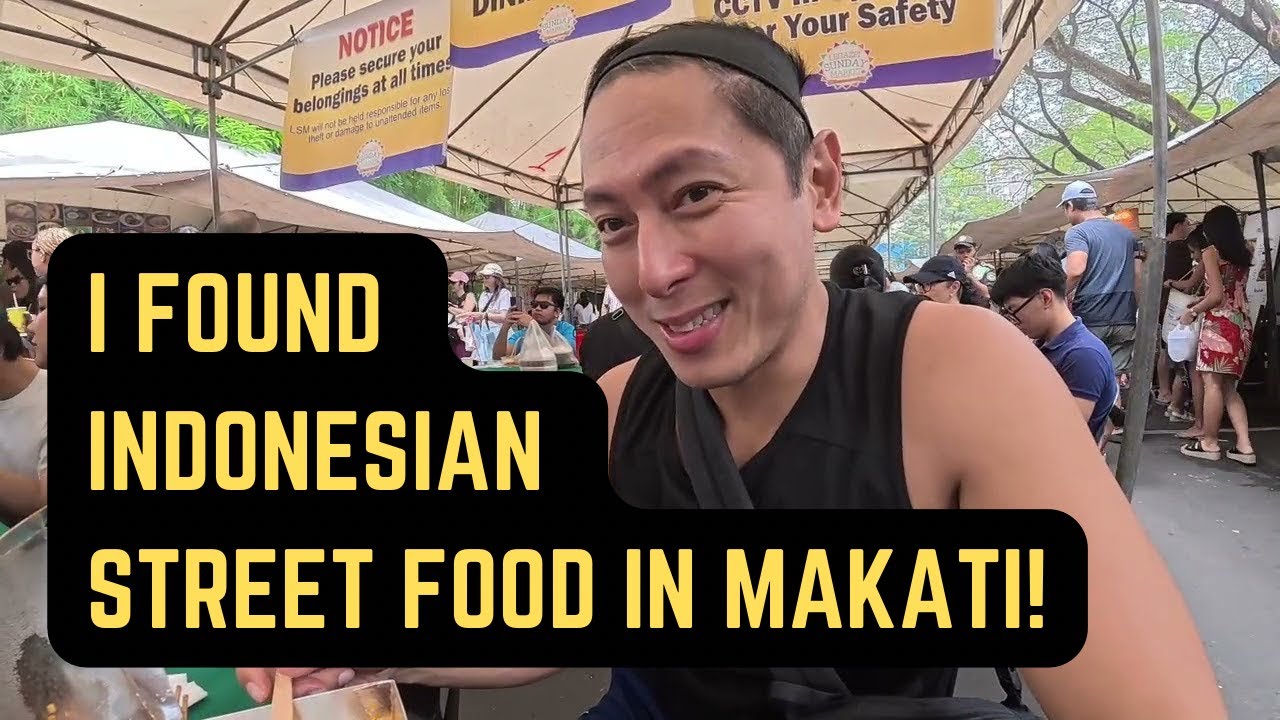 Found AUTHENTIC Indonesian Satay in Makati! | Legazpi Sunday Market Food Hunt 🇮🇩