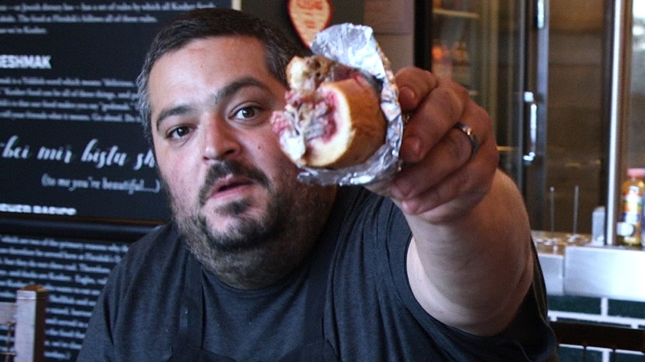 Eric Greenspan's Epic Kosher Brisket Sandwich!