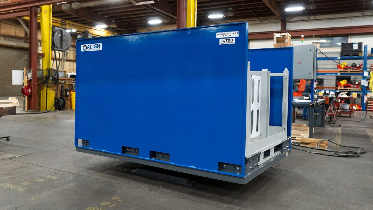 Mechanical Turntable for Robotic Racking Application | Align Production Systems