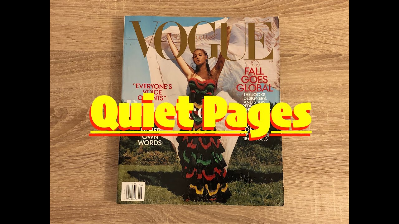 Flipping Through 2018 September Issue of Vogue U.S. Magazine | Quiet Pages | Beyonce |Tyler Mitchell