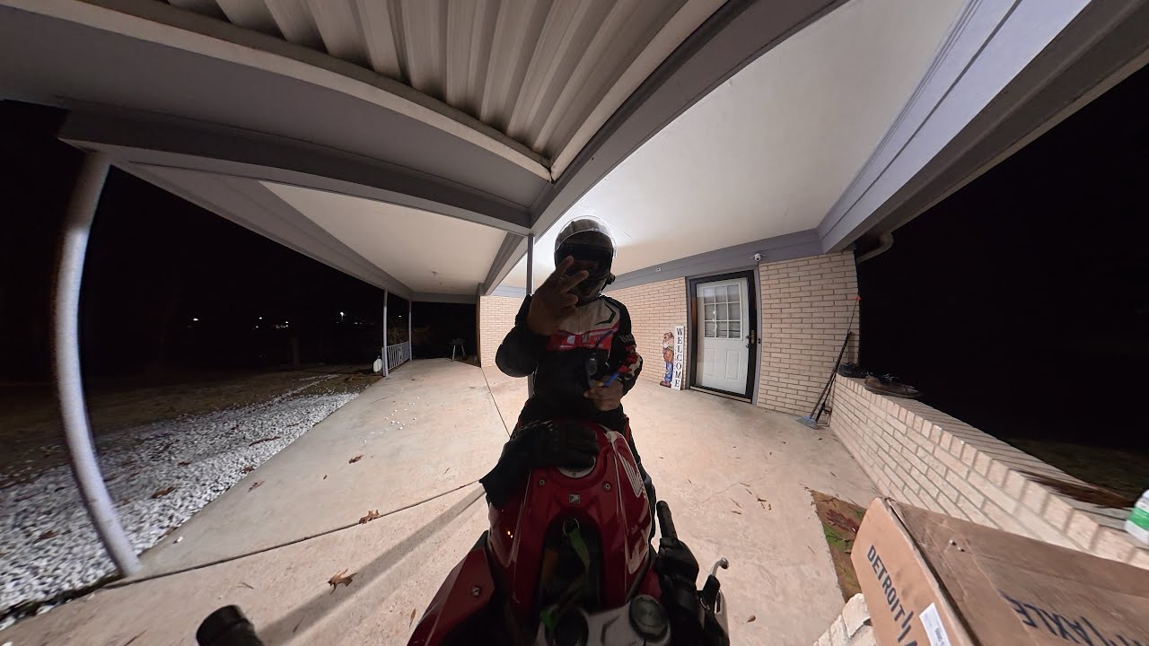 Motovlog #390 (DJi Osmo 360) Christmas Eve Night Ride Home 2025…