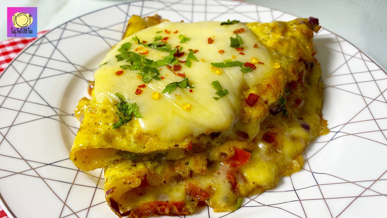 🧀Cheese Omelette Recipe | Quick And Easy Breakfast Ideas | Omelette Recipe | tasty food with faiza 