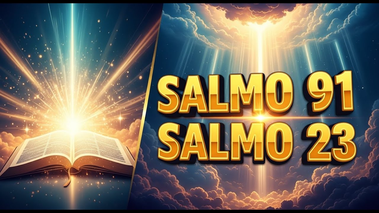 SALMO 91 E SALMO 23 REPETIDOS 100 VEZES 🌙 Durma em Paz, Proteção e Descanso em Deus