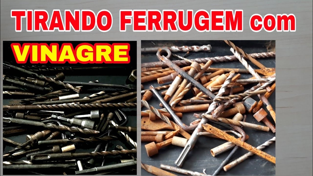 COMO TIRAR FERRUGEM das FERRAMENTAS com Vinagre.
