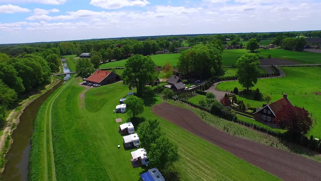 Fly over van camping Wargerink in Buurse