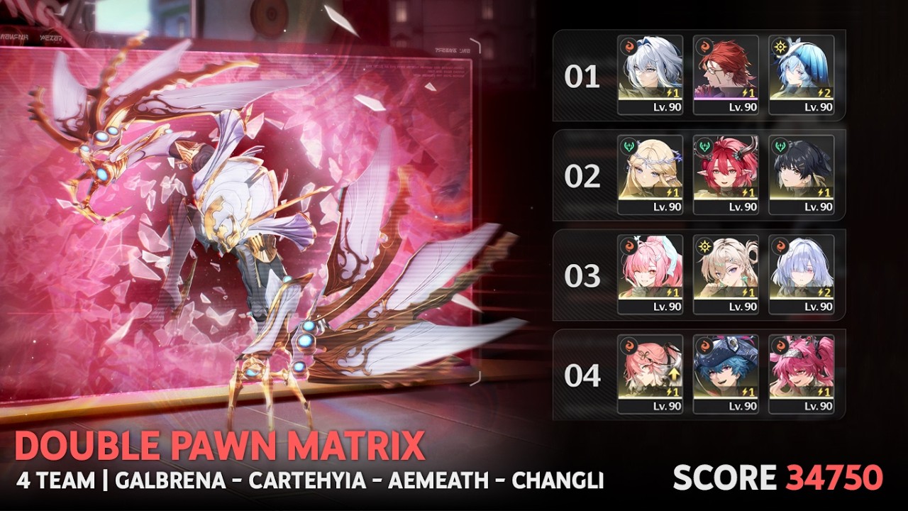 3.1 Double Pawn Matrix  | S0 Galbrena / S0 Cartethyia / S0 Aemeath / Mono Fusion | Wuthering Waves