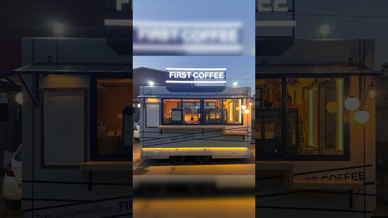Coffee Trailer | Coffee shop | food truck | food cart | food kiosk | manufacturing | Azimuth | noida