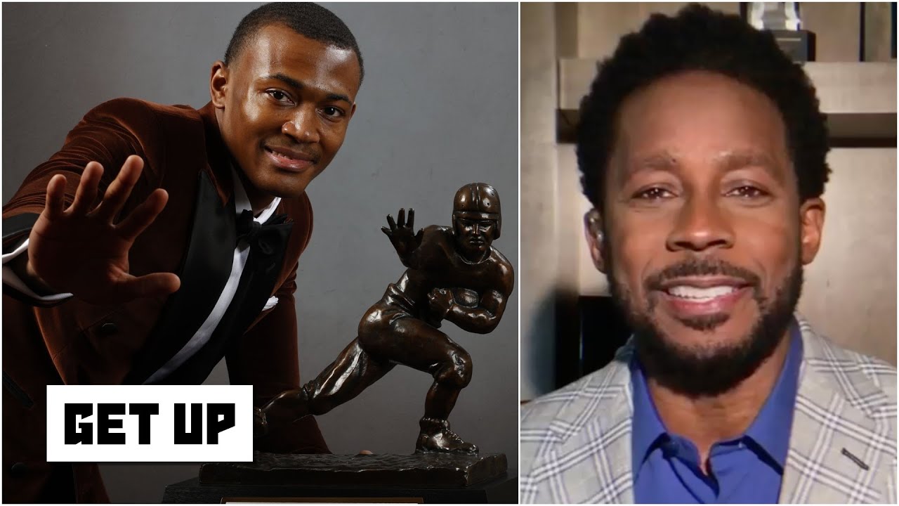 Desmond Howard reacts to WR DeVonta Smith's Heisman Trophy win & makes NFL comparisons | Get Up