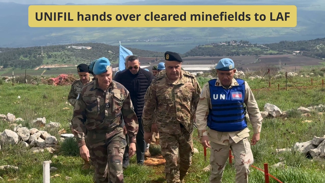 UNIFIL hands over cleared minefields to Lebanese Army