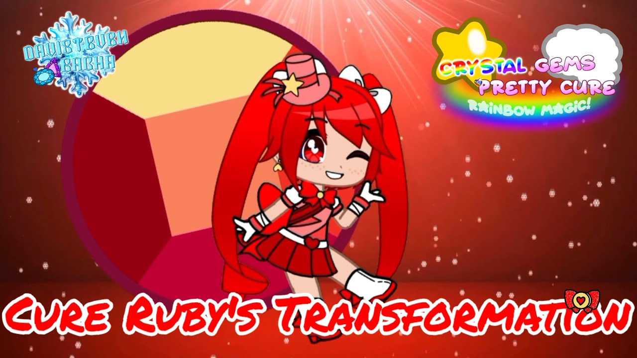 Crystal Gems Pretty Cure|Cure Ruby's Official Transformation|🌈💎❤️| (1/7)
