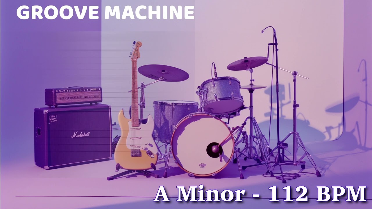 Groove Machine | Backing Track for Bass | 112 BPM | A min