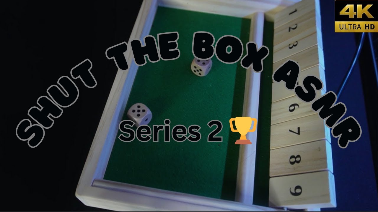 Shut The Box ASMR... No Talking.. Quiet Sounds. Multiple Wins! #asmr #relax #asmrsounds #relaxation