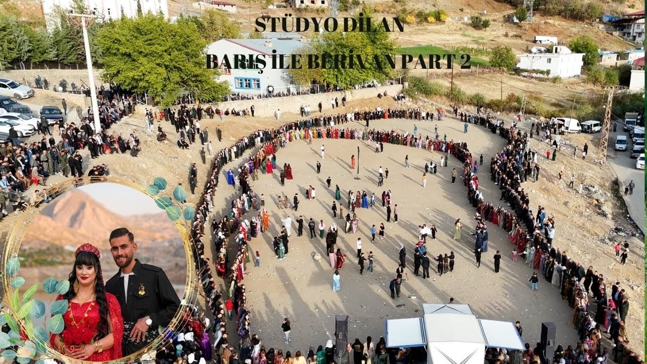 Barış  & Berivan AYRİT Gazi Yıldırım Şırnak Uludere Goyan Aşiret D&uuml;ğ&uuml;n&uuml; الرقص الكردي Part 2