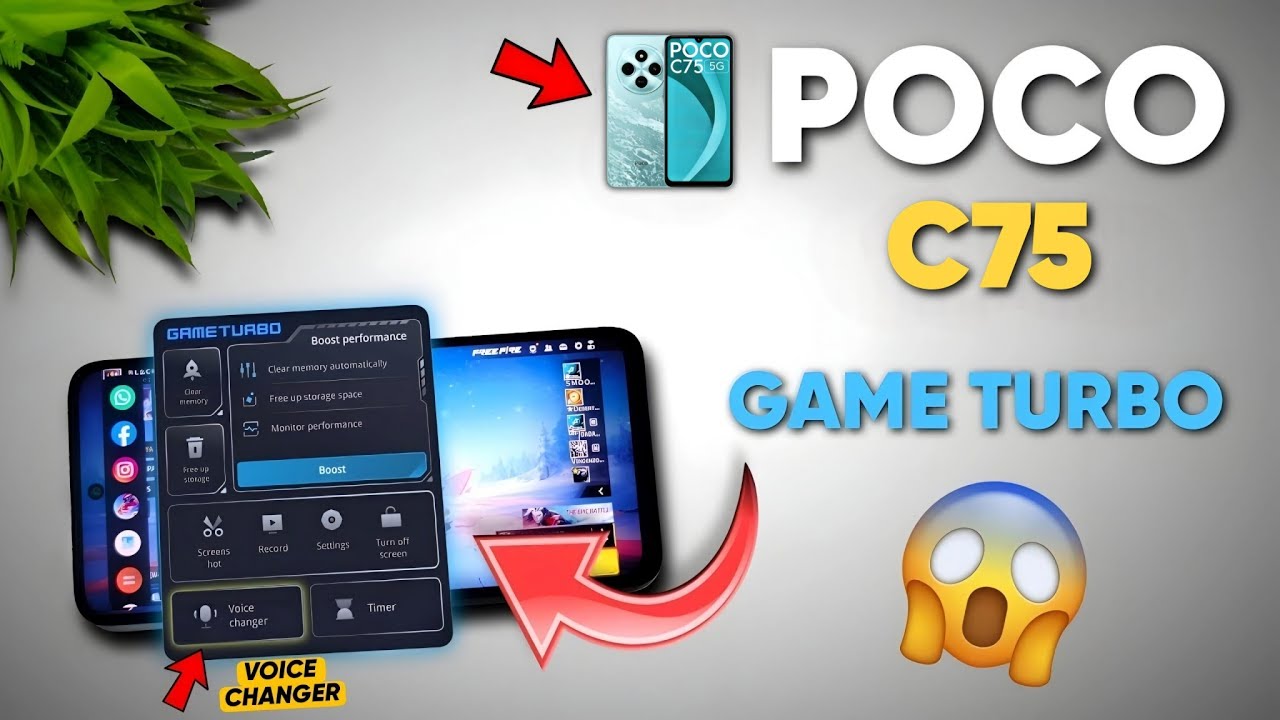 Poco C75 5G & Redmi A4 5G Game Turbo Settings | Enable Game Turbo With Voice Changer In Poco C75 5G