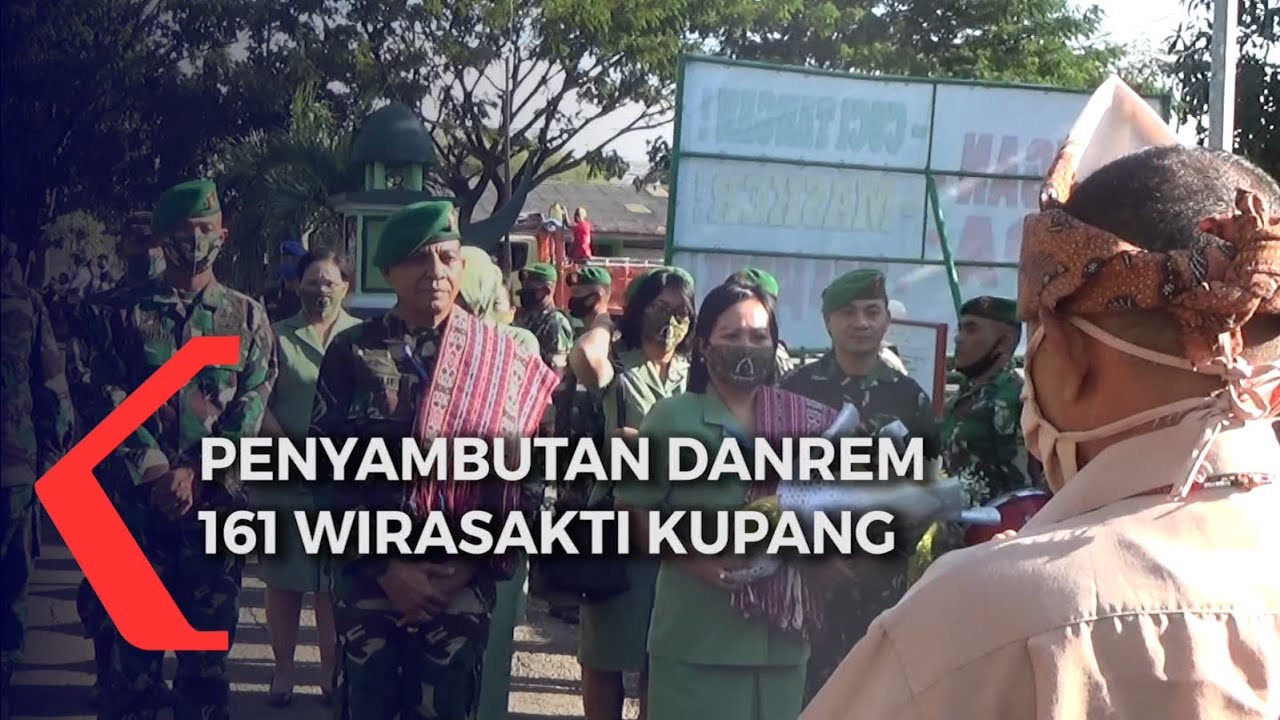 Anggota Korem 161 Wirasakti Kupang Gelar Penyambutan Danrem Baru