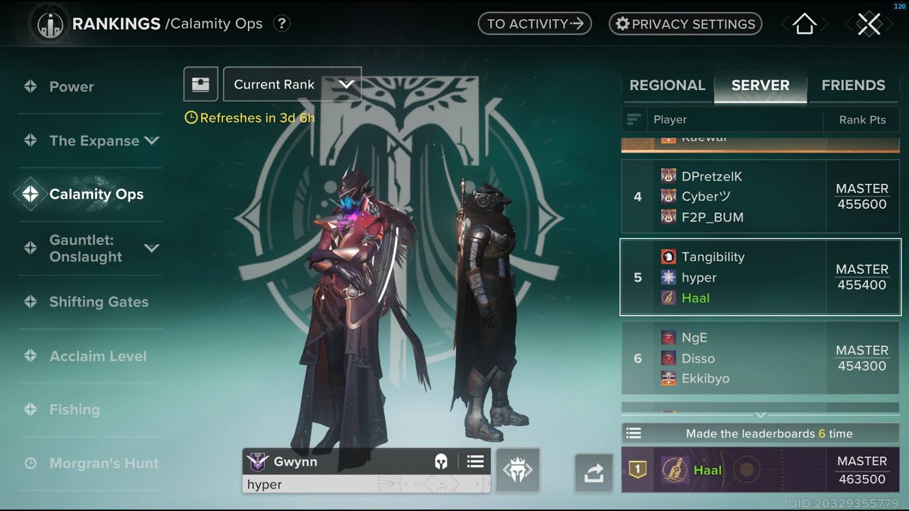 Destiny Rising Calamity Cycle 9 Wolf/Gwynn/Helhest 455400