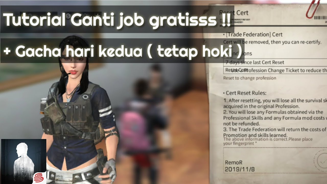 LifeAfter- Tutorial ganti job | Gacha santuy versi free player Part 2