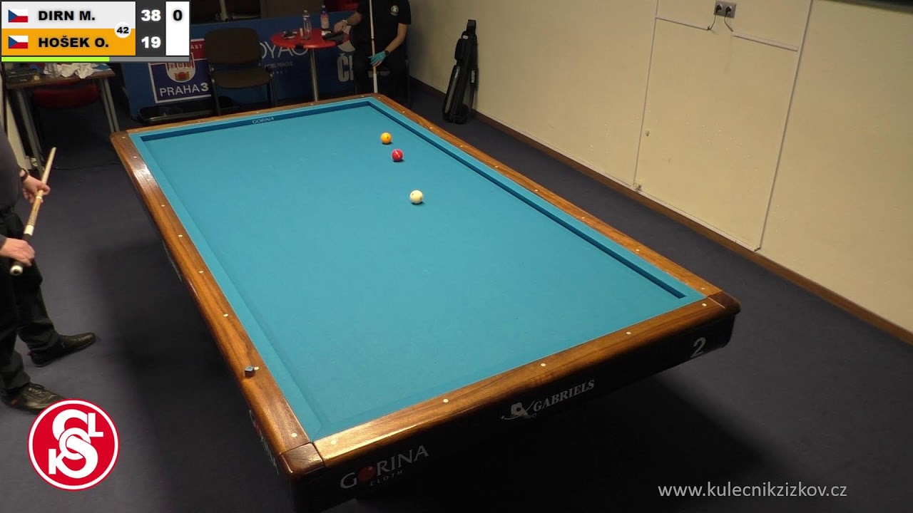 Czech league | 3-cushion | D1 | 12th round | Marcel Dirn v Ondřej Hošek
