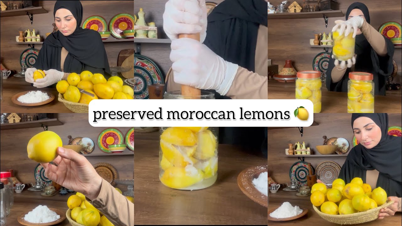 preserved moroccan lemons 🍋 An essential ingredient in Moroccan cuisine