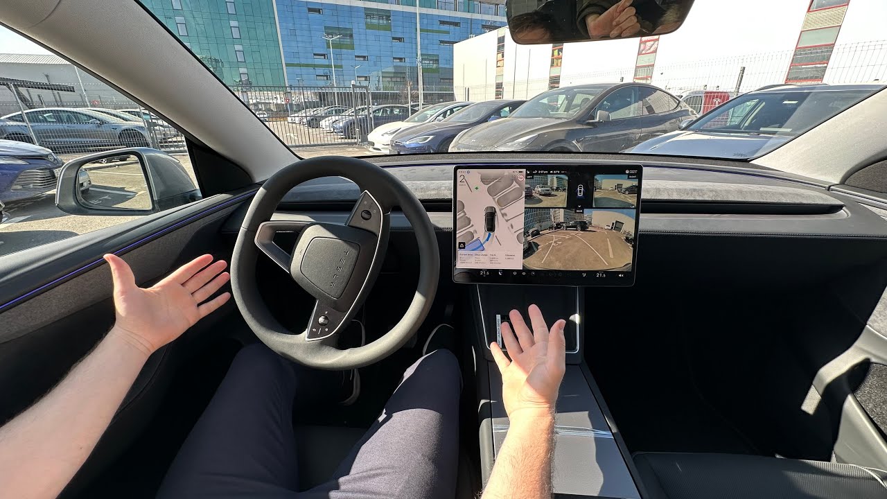 New Tesla Model Y Juniper 2025 Self Parking