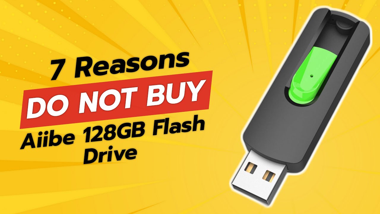 Aiibe 128GB Flash Drive | 7 Reasons NOT to Buy! 🚫💾