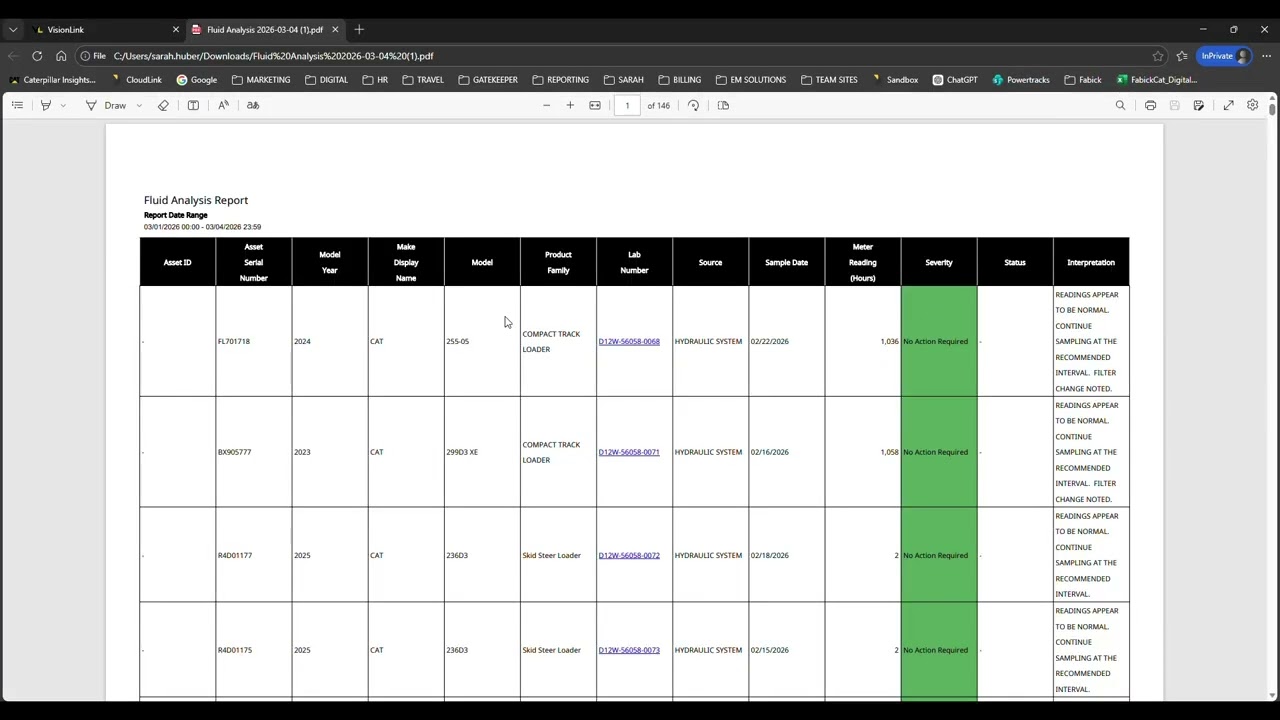 How to View SOS Fluid Analysis Results in VisionLink | Fabick Cat Customer Guide
