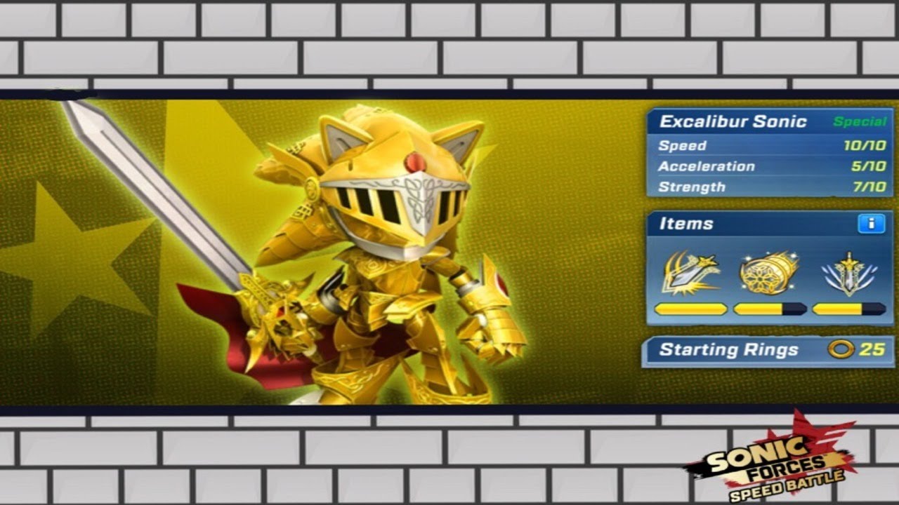 Sonic Forces Speed Battle: Excalibur Sonic