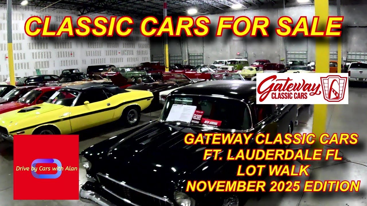 CLASSIC CARS FOR AT SALE GATEWAY CLASSIC CARS OF FT. LAUDERDALE FLORIDA NOVEMBER 2025 EDITION
