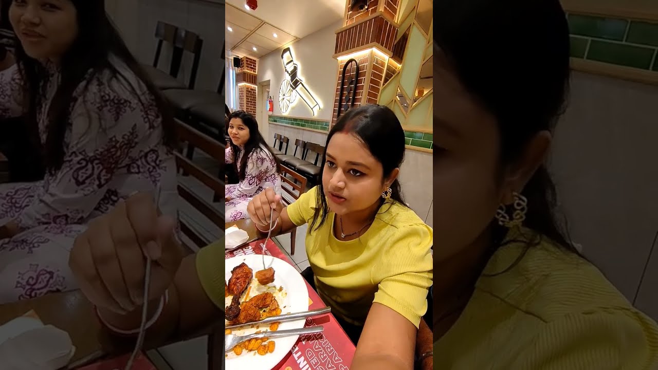 Sodepur barbeque nation এ দুপুরের lunch 🤤🍤🍲🍛🍧🍗🍖🍱🍚  #bbqnation #food #lunch #eating