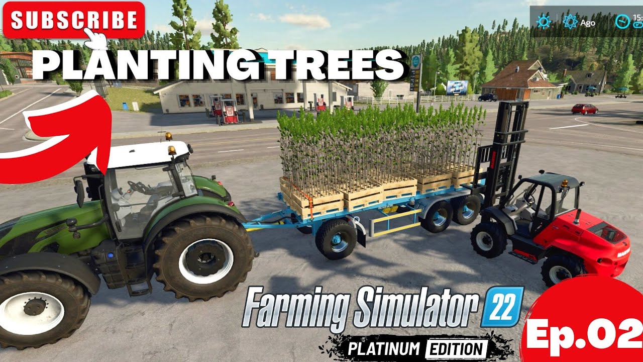 #fs22, #PLANTING 400 TREES ON #SILVERRUN FOREST WITH #LAMBORGHINI #LOGGING AND FILL #IRON #FURNACE