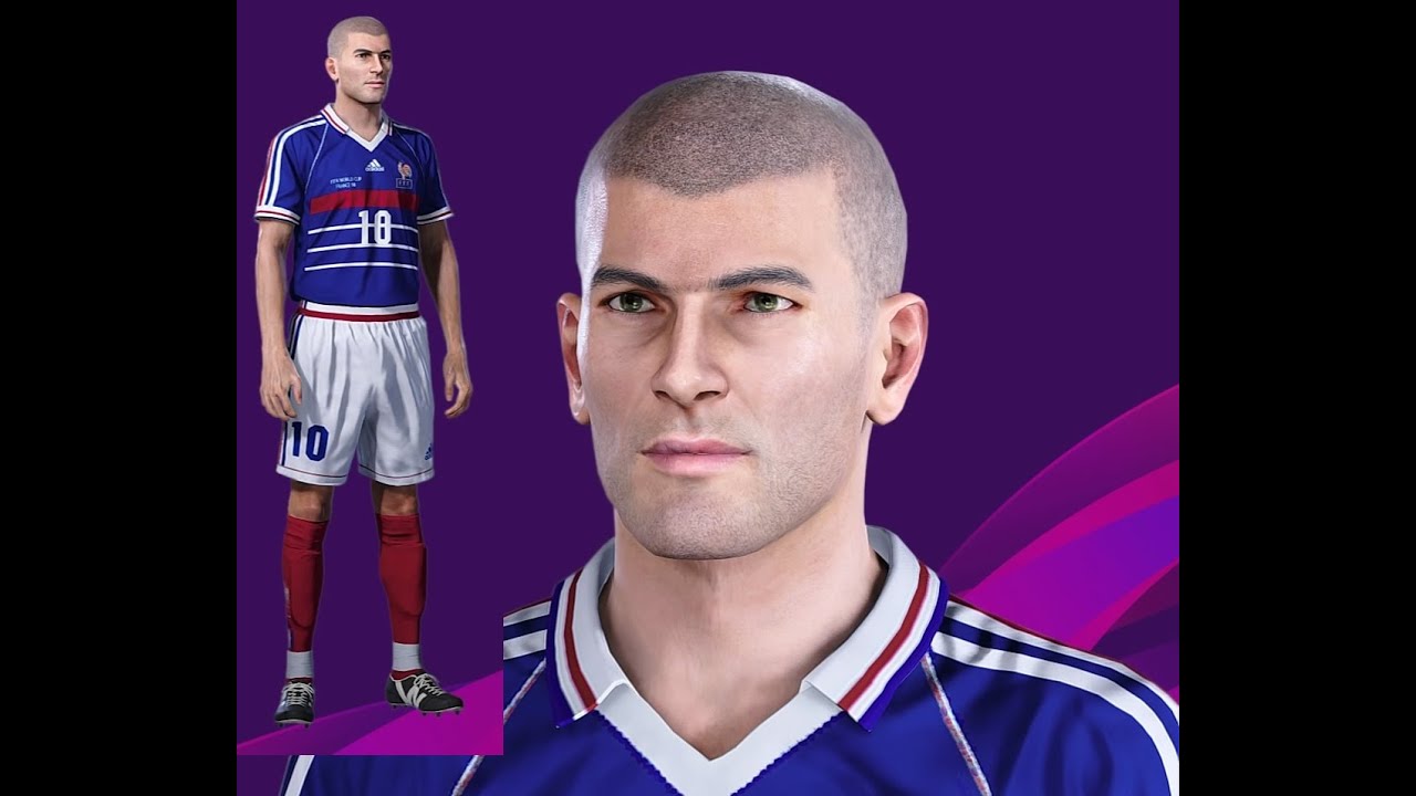 Zidane PES 2021 and PES 2020 [PS4] face